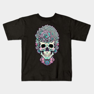 skull flower Kids T-Shirt